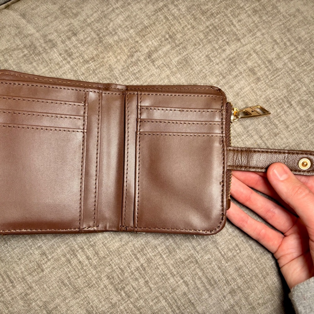 London Fog Zip Around Wallet for Women Café - Picture 11 of 11